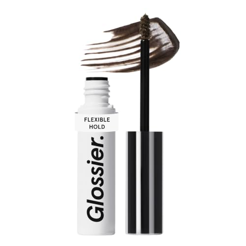 Glossier Boy Brow Dark Brown Eyebrow Gel & Volumizing Pomade - Creamy Tinted Brow Gel Defines Conditions & Thickens - Flexible Hold No Stiffness Beeswax & Hyaluronic Acid - Dermatologist Tested