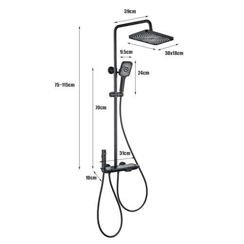 Robinet de douche avec affichage numérique LED contre les brûlures - 7