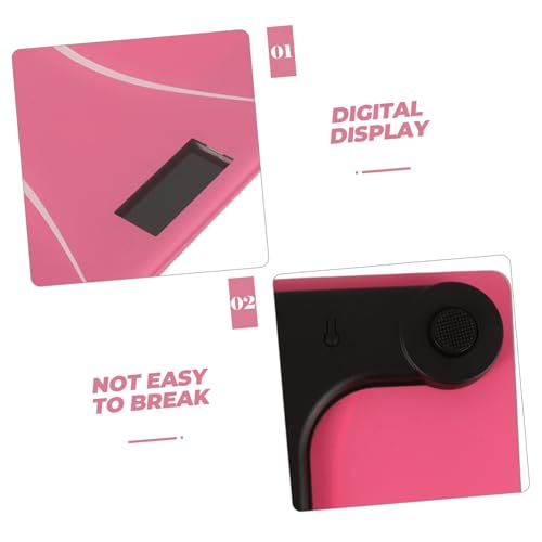 Báscula digital portátil HEALLILY para baño color rosa miniatura 3