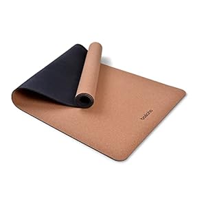 basaho Cork Yoga Mat | Sustainable and Eco-friendly | Non-slip Natural Cork | Anti-bacterial | Includes Carrying Strap | Exercise and Pilates Mat for Men and Women