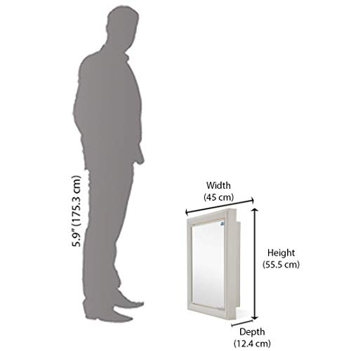 Nilkamal-Gem-Rich-Look-Bathroom-Plastic-Corner-Cabinet-with-MirrorBathroom-Mirrors-1-Door-Storage-Ivory Nilkamal Gem Rich Look Bathroom Plastic Corner Cabinet with Mirror|Bathroom Mirrors |1 Door |Storage (Ivory)