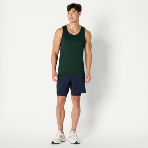 Image of Amazon Essentials Men's Quick Dry Tech Stretch Active Sleeveless Gym Tank Top Workout Shirt