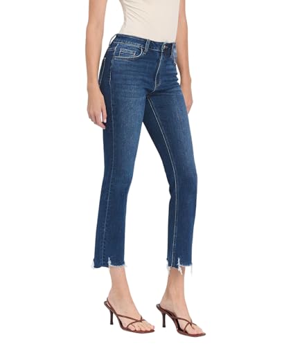 Flying Monkey High Rise Crop Slim Straight Jeans F52462
