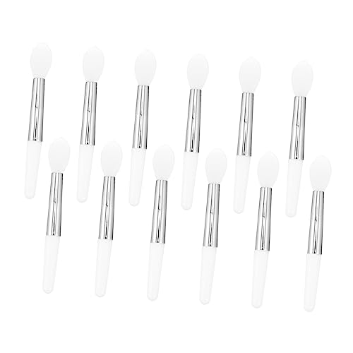 FOMIYES Lip Brush Set 12pcs Silicone Lip Makeup Brush Lipstick Applicator Portable Size Great for Travel Daily Use