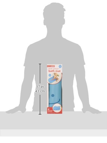 Skip Hop Moby Bathmat with Suction Base, Blue (DISCONTINUED BY MANUFACTURER)