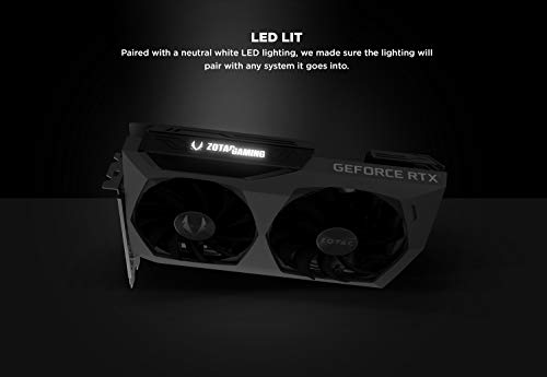 Image of ZOTAC GAMING GeForce RTX 3070 Twin Edge OC 8GB GDDR6 256-bit 14 Gbps PCIE 4.0 Gaming Graphics Card, IceStorm 2.0 Advanced Cooling, White LED Logo Lighting, ZT-A30700H-10P