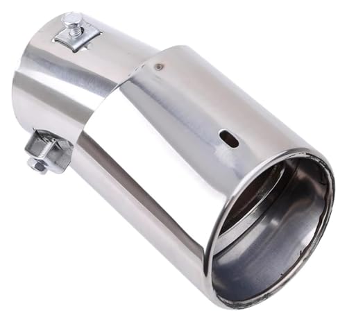 Punta de silenciador cromada de acero inoxidable universal para coche