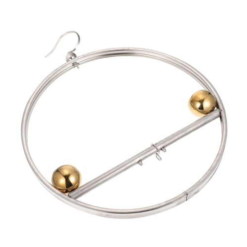 Toddmomy Stainless Steel Bird Rack Parrot Hanging Rack Pet Supply Toy Creative Bird Toy