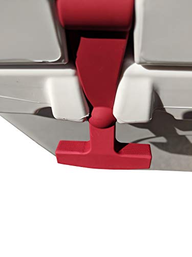 BEAST COOLER ACCESSORIES - Crimson Replacement Lid Latches (2-Pack) Compatible with Yeti & RTIC Hard Coolers - Larger, More Durable, Ergonomically Improved Design in Crimson