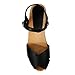 BJORK Swedish Comfort Women's Duve Fashion Wooden Leather Clogs - Black Leather (EU-39)