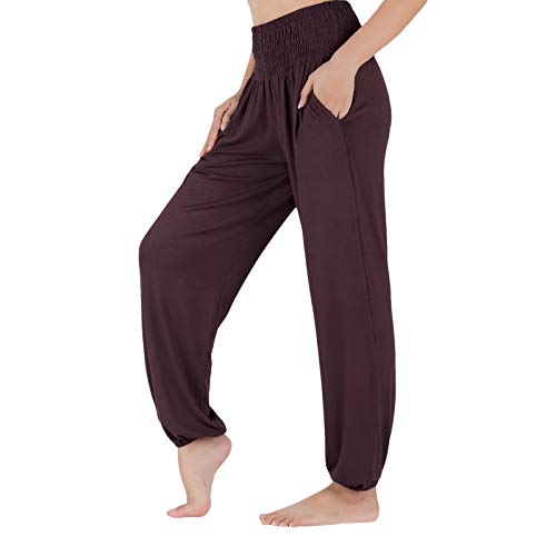 LOFBAZ Yoga Pants for Women High Waist Sweatpants Workout Joggers Maternity Clothing Pajamas Leggings Womens Clothes Coffee S