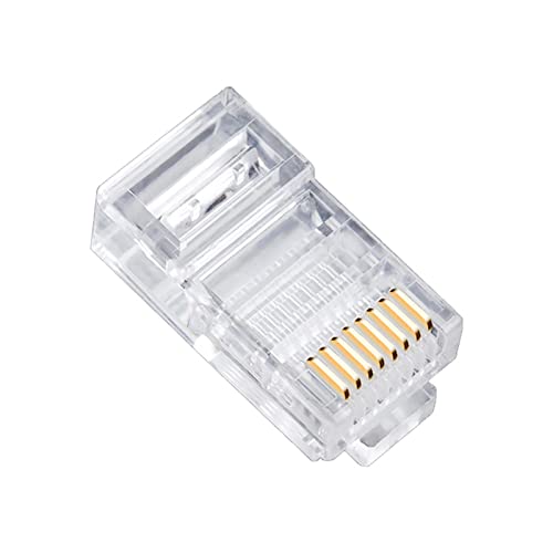 Connecteur réseau RJ45 plaqué or pour câble LAN Ethernet CAT5 haute performance