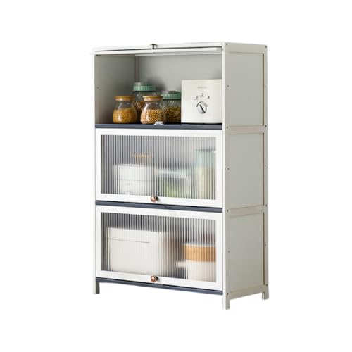 YFFY �H��I �A�N������ �L�b�`�����[�I �䏊���[ �����W�{�[�h ���������� �k���� ��e�� ���� �h�o ���t �h�o ���萫 �ȒP�g�� �ȃX�y�[�X (�z���C�g,3�w�F70*32*106cm)