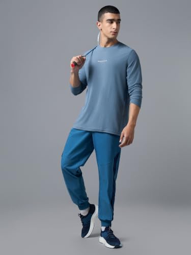 Image of TECHNOSPORT Men's Regular Fit Full Sleeve Round Neck T-Shirt, MATPIQ Quick Dry Moisture Wicking Stretchable Sports Gym and Casual Wear