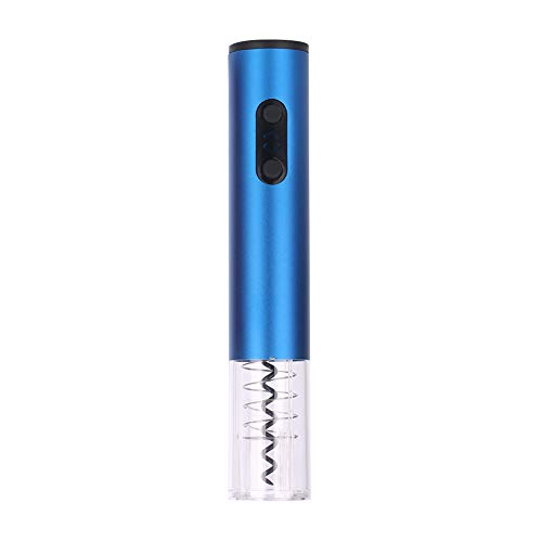 BUYMORE Cavatappi Elettrico Apribottiglie Vino Bottiglie Elettronico Apribottiglia Automatico con Tagliacapsule Blu