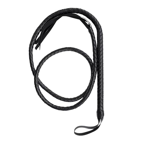 Generisch Fusta de equitación para disfraz, 185 cm, color negro, estilo vaquero occidental, accesorio de Halloween (1)