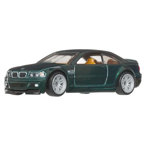 Image of Hot Wheels Premium Car Culture Collectible Toy Car, 1:64 Scale Die-Cast BMW M3 E46, Eurospeed Vehicle with Real Riders Tires | Collectible Toy Car, Eurospeed Vehicle, Real Riders Tires