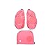 ergobag Fluo LED Seitentaschen-Set - Pink - Pink