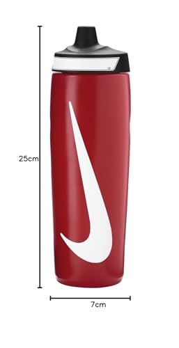 Image of NIKE REFUEL Bottle 24 OZ - University RED /Black /White, 709 ML