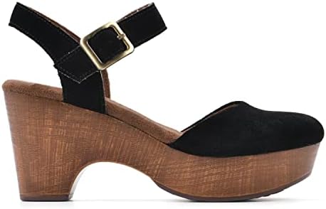 WHITE MOUNTAIN Shoes Women's Casey Clog, Black/Suede, 11 M | Image 1