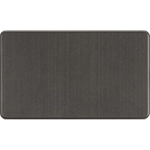 Knightsbridge Screwless 2G Blanking Plate in Smoked Bronze Cover