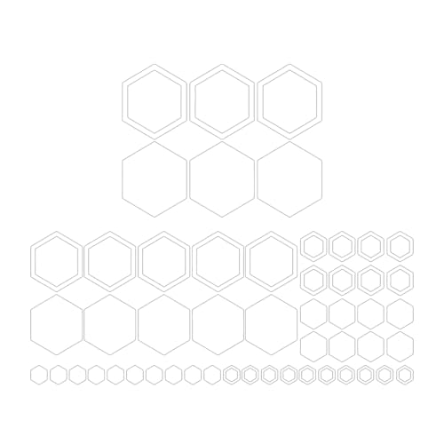 KEQAR 52 autocollants voiture motif nid d'abeille – Décoration carrosserie sport et élégante, bandes design pour voitures, SUV, camions & 4x4 (Blanc)