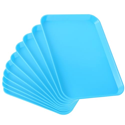 JMU 10 Pcs Blue Dental Procedure Trays Autoclavable Size B 13.25" X 9.75"