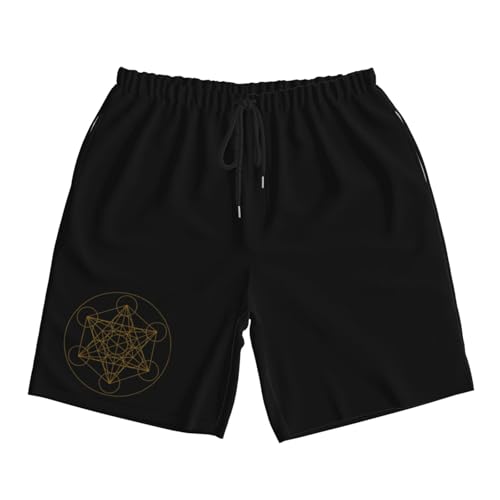 Metatron's Cube Men's Quick-Dry Board Shorts 7