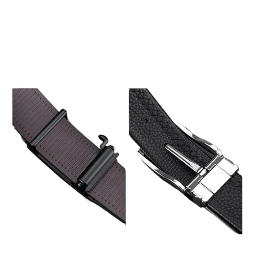 European Male Belt Genuine Leather Belt for Man 105-160cm Plus Size(Gold,125cm)2