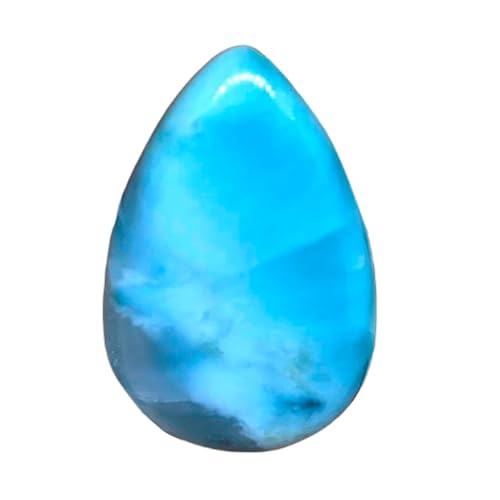 Pierre larimar véritable 31 mm de qualité supérieure pour haute joaillerie