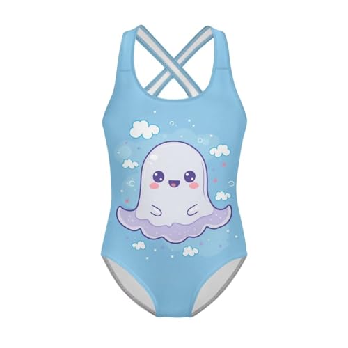 Image of Kids One Piece Swimsuit for Girls 5-14 Years Old Pretty Secure and Comfortable