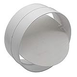 Kair 150mm / 6 inch Backdraught Shutter / Ducting Connector with Non-Return Damper Flap - SYS-150 - DUCVKC363 by Kair
