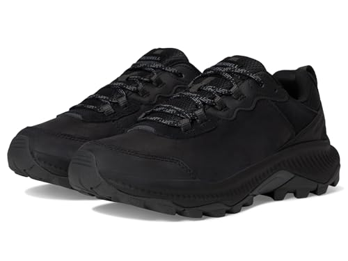 Merrell Women's Speed Strike 2 Leather Sneaker, Black, 9