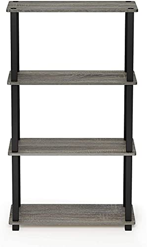 Image of Ash & Roh 4-Tier Multipurpose PVC Rack- Engineered Wood Wall Shelf for Bedroom, Living Room, Garage, Kitchen Storage Shelves (H-3.7 Feet |W-2 Feet |D-1 feet) (4-Tier PVC Rack)