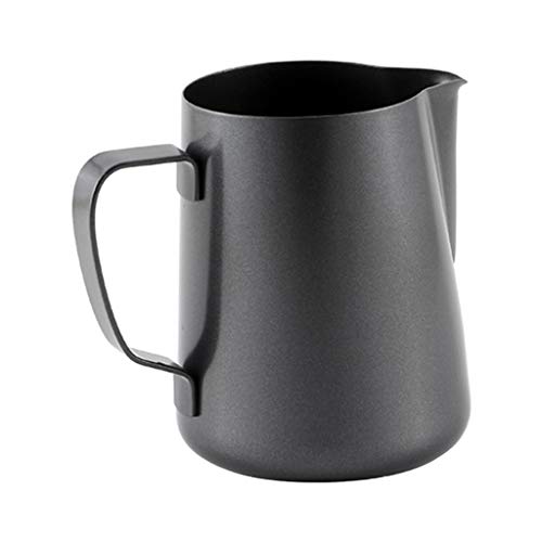 Homyl Latte Art Jarra Espumante Leite Chocolate Leite Espresso Jarro - Preto