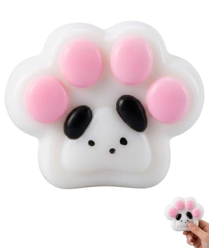 Image of 3PCS Taba Squishy Cat Paw, Taba Squishy for Relaxing Sensory Fidget Pinch Family for Kids Cat Paw Squeeze Cute Beautiful Cat Paw (pink2)