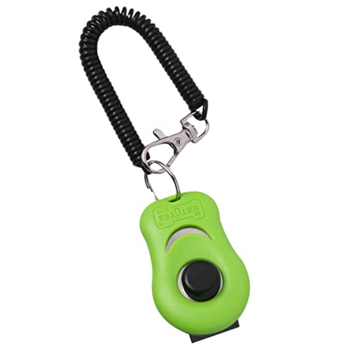 Toddmomy Pet Training Tool Clicker Dog Whistle Trainer Button Clicker for Pet Agility Obedience