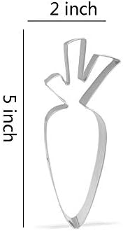 5 inch Carrot Cookie Cutter - Stainless Steel image 4