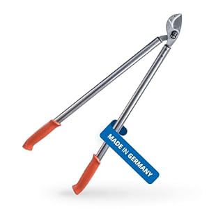 Original LÖWE 22 Profi Amboss Astschere 22.080 antihaftbeschichtet Stahlklinge mit Präzisionsschliff - scharfe und leichte Baumschere ideal zum Schneiden von Ästen Zweigen Bäumen Sträuchern, 80 cm
