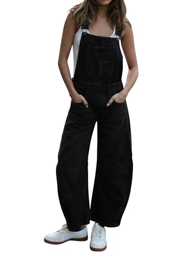 Amazon.com: Qazel Vorrlon Denim Overalls for Women Barrel Wide Leg