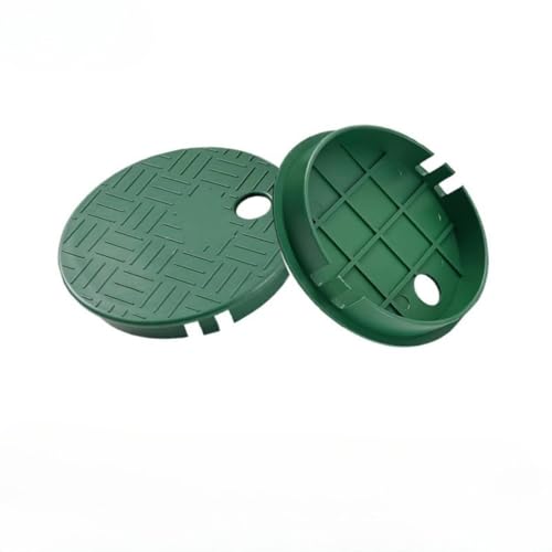 2X 6 inch Plastic Valve Box Cover, Garden Greening Buried Box, Park Community electromagnetic Valve Protection Box, Sprinkler Water Intake Valve Box Cover
