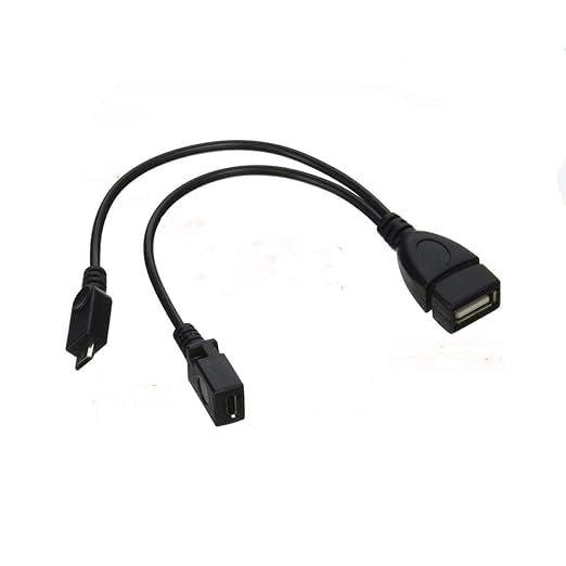SAWSHIELD Micro USB Male to 2.0 Female Host OTG Cable with Adapter and Power Y Splitter 2 in 1 OTG Cable for fire Stick USB Splitter Host hub Converter Adapter Connector. (B0CXM49C25) Amazon Price History, Amazon Price Tracker