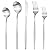 Silverware Set for 12, 60 Piece Flatware Set, Cutlery Tableware set Include Spoons And Forks Set, Stainless Steel Utensil Set, Matte polished Finish, Dishwasher Safe