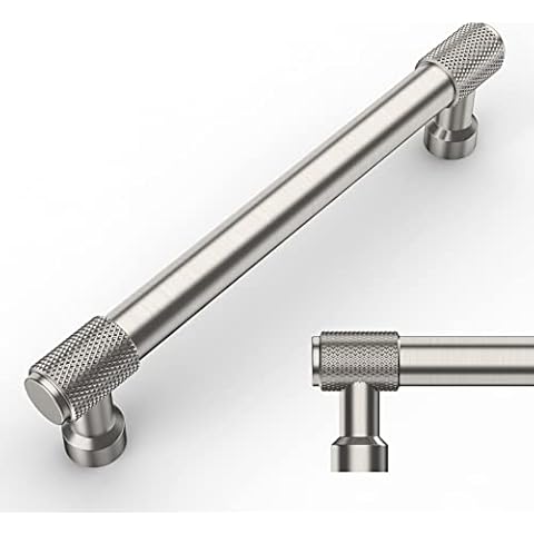 Amerdeco 10 Pack Satin Nickel Cabinet Pulls Cover