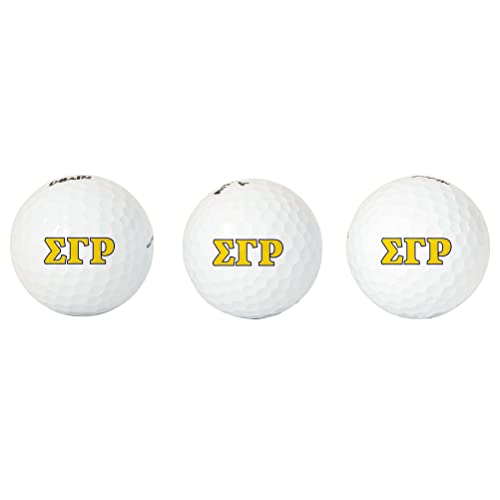 Desert Cactus Sigma Gamma Rho Golf Balls 3 Pack Full Color Golf Ball (Letter)