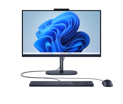 Image of HP OmniStudio All-in-One Desktop 24-cv0440 PC, Windows 11 Home, 23.8 inch, Touch Screen, AMD Ryzen 3, 8GB RAM, 512GB SSD, FHD, Denim Blue