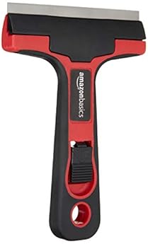 Foto di Amazon Basics Raschietto per vetro e piastrelle con impugnatura morbida da 10.16 cm
