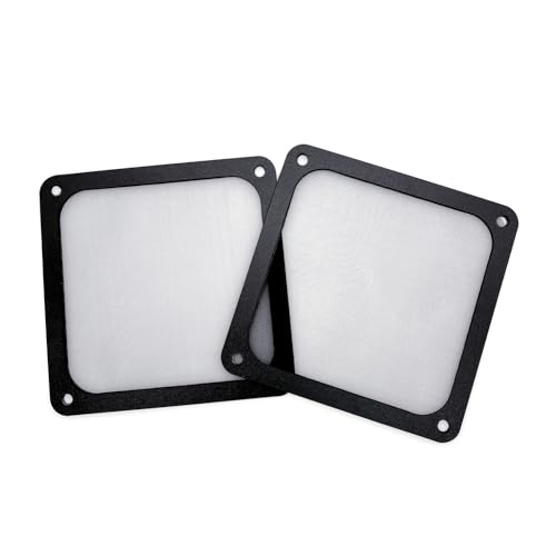 JZK 2 Piezas 120 mm x 120 mm Rejilla de ventilación Filtro de Polvo Cubierta del Ventilador con Marco magnético para Ventiladores de refrigeración computadora PC, Fuentes alimentación, impresoras 3D