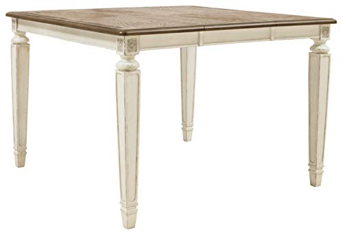 Signature Design by Ashley Realyn French Country Dining Room Table, White & Brown Antique Finish Signature Design by Ashley Realyn French Country Dining Room Table, White & Brown Antique Finish