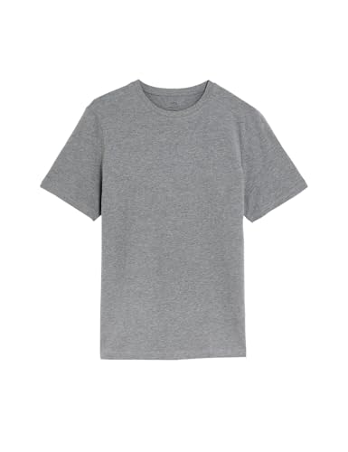 Image of Marks & Spencer Mens Solid Cotton Crew Neck Regular Fit T Shirt